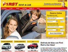 Tablet Screenshot of firstrentacar.es