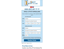 Tablet Screenshot of firstrentacar.info